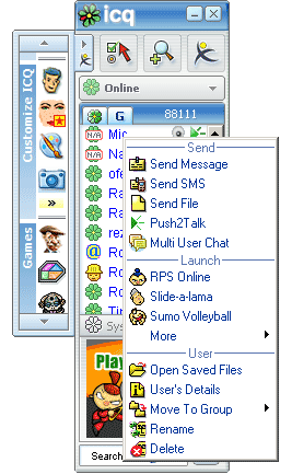 ICQ Screenshot